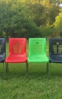 صندلی پلاستیکی پایه فلز طرح میزلند