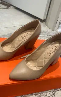 کفش بیسیک پاشنه کرم