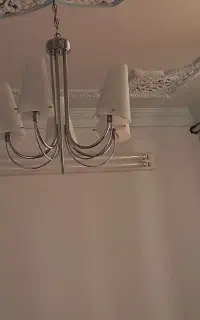 لوستر ۵ شاخه استیل