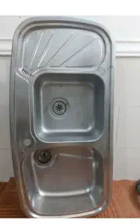سینک دو قلو استیل البرز طول عرض۱در۵۰