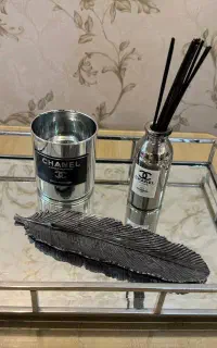 سینی اینه ای مستطیل نقره ای