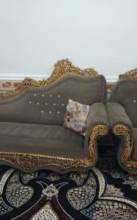 فروش مبل 7 نفر با گل میز  در حد نو