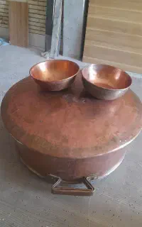 دیگچه وکاسه مسی