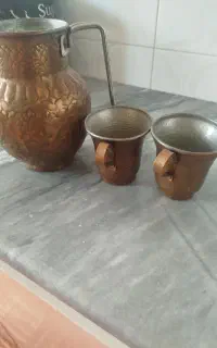 پارچ ولیوان مسی
