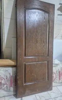 درب اتاقی دولنگه جای قفل  چپ وراست