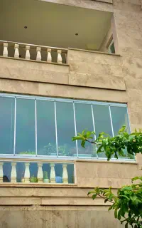 شیشه بالکن تراس تاشو