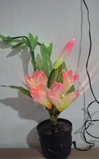 چراغ گل فیبر نوری تزیینی