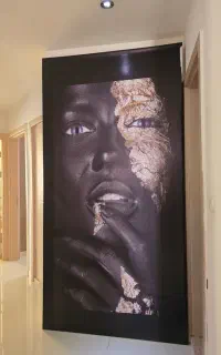 تابلو پرتره بلک & گلد