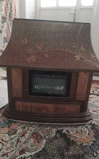 بخاری گازی شومینه بسیار تمیز و نو