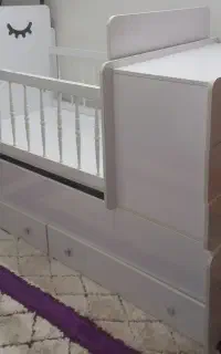 تخت خواب کودک نوجوان بچه ام دی اف کاملا نو