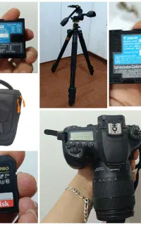 دوربین 90D کنون با همه لوازم ۱۲۰ت