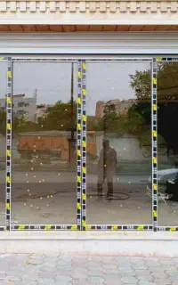 کرکره برقی -شیشه سکوریت