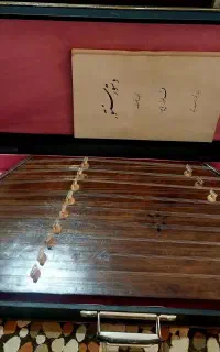 سنتور عتیقه قدیمی با جعبه