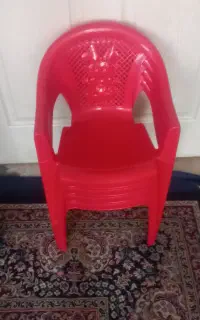 صندلی پلاستیکی سایز کوچک تا۷سال اندازس.