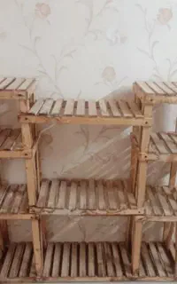 استند گل چوب راش