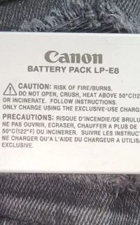 باطری دوربین عکاسی کنون مدل 750 D