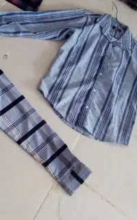 لباس بچگانه و شلوار مردانه