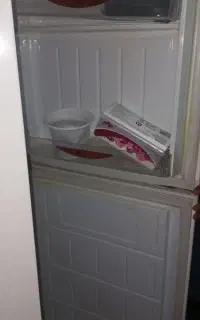 یخچال فریزر دو طبقه و جارو برقی ناسیونال سالم