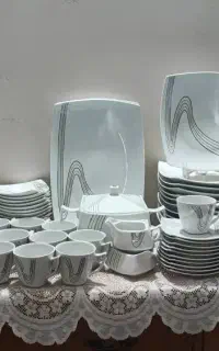 سرویس چینی ۱۲ نفره ۱۰۴ پارچه سپیدار