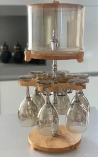کلمن شیشه ای بامبو صفحه گردان
