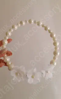 تاج حلقه‌ای مرواریدی