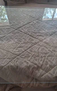 دو عدد شیشه میز سفید
