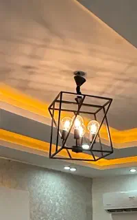 لوستر با لامپ