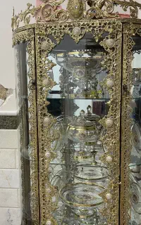 ویترین و ساعت برنز