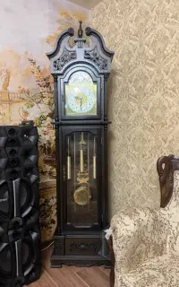ساعت ایستاده چوبی