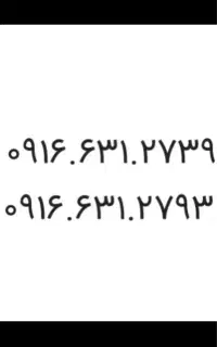 ۰۹۱۶۶۳۱۲۷۳۹