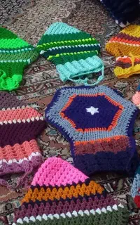 لیف حمام با کاموا