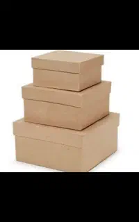 جعبه و باکس کرافت و سفید و مشکی