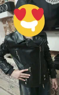 سلام یک کت چرم دخترانه