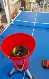 میز پینگ پنگ با دستگاه