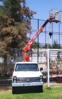 خدمات جرثقیل کوچولو.نیسان دکل بلند (سبد بالابر)