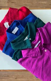 لباس نخ لنین بولیز شومیز توچین استوک خالص