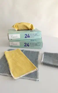 دستمال آشپزخانه نخی عمده و تک