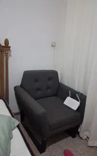صندلی پایه فلز راشن روکش چرم