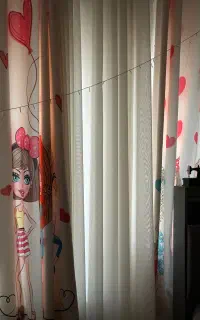 پرده اتاق کودک در حد نو