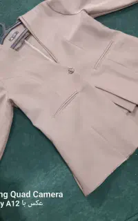 کت مجلسی زنانه قهوه ای روشن.