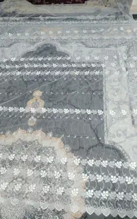 پرده نو طوسی و سفید