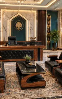 میز کارشناسی ونیم ست اداری وصندلی وکانتر