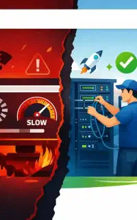 رفع فوری کندی و خرابی سایت