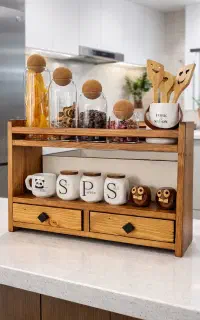 استند آشپزخانه چوب روس