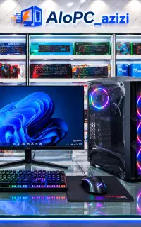 الو پی‌سی عزیزی کیس غول رم48 گرافیک RX580