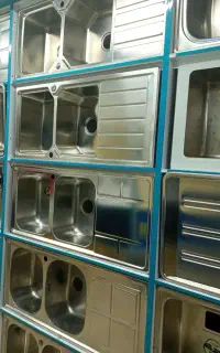 سینک استیل ۱۲۰×۶۰ روکار