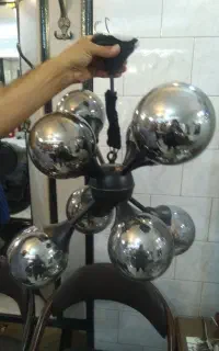 دو عدد لوستر حبابی