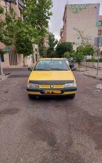 پژو بنزینی با گاز اضافه‌ تاکسی برون شهری عین پلاک