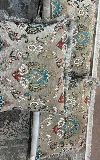 ۶عدد پشتی عربی با روکش خاکستری