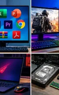 نصب ویندوز نصب نرم‌افزار نصب بازی ارتقاءسخت‌افزار